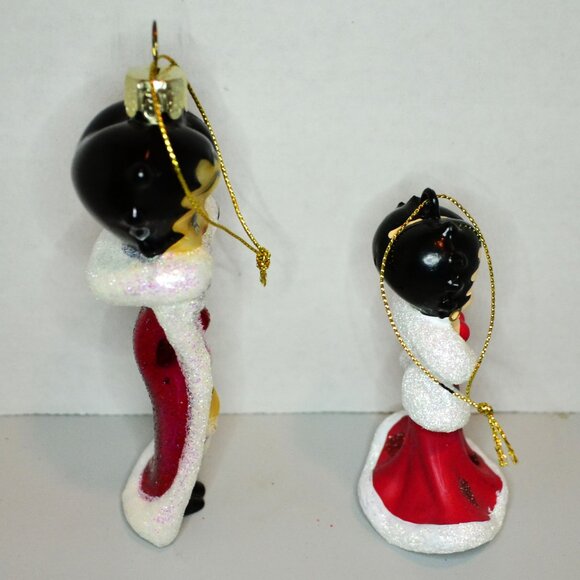 🎄 Vintage Betty Boop Ornament Duo Kurt Adler Holiday Glam Holiday Decor 🎄 - Picture 4 of 5